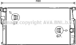 Prasco BW2446 - Radiator, mühərrikin soyudulması furqanavto.az