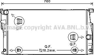 Prasco BW2447 - Radiator, mühərrikin soyudulması furqanavto.az