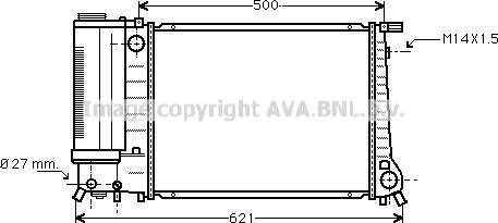 Prasco BW2083 - Radiator, mühərrikin soyudulması furqanavto.az