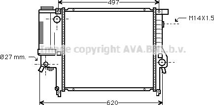 Prasco BW2124 - Radiator, mühərrikin soyudulması furqanavto.az