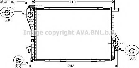 Prasco BW2301 - Radiator, mühərrikin soyudulması furqanavto.az