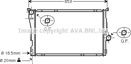 Prasco BW2205 - Radiator, mühərrikin soyudulması furqanavto.az