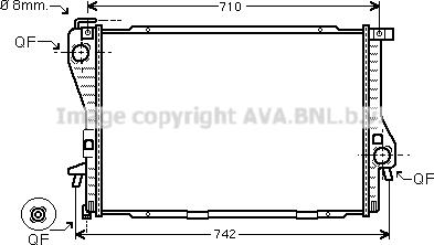 Prasco BWA2300 - Radiator, mühərrikin soyudulması furqanavto.az