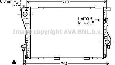 Prasco BWA2202 - Radiator, mühərrikin soyudulması furqanavto.az