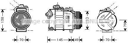 Prasco BWAK017 - Kompressor, kondisioner furqanavto.az
