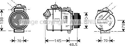 Prasco BWK332 - Kompressor, kondisioner furqanavto.az
