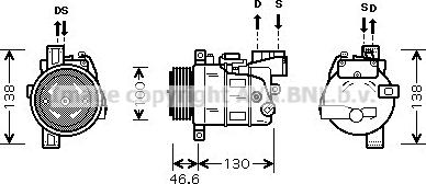 Prasco BWK319 - Kompressor, kondisioner furqanavto.az