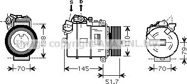 Prasco BWAK329 - Kompressor, kondisioner furqanavto.az