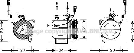 Prasco BWK049 - Kompressor, kondisioner furqanavto.az