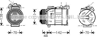 Prasco BWK015 - Kompressor, kondisioner furqanavto.az