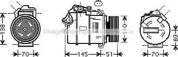 Prasco BWK384 - Kompressor, kondisioner furqanavto.az