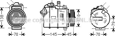 Prasco BWK383 - Kompressor, kondisioner furqanavto.az