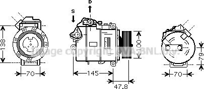 Prasco BWK331 - Kompressor, kondisioner furqanavto.az