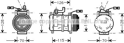 Prasco BWK231 - Kompressor, kondisioner furqanavto.az