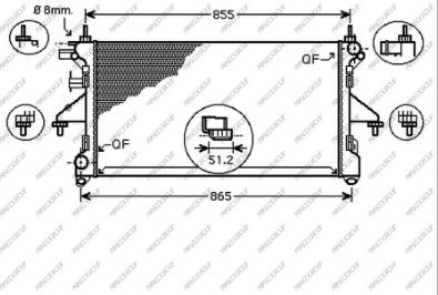 Prasco CI954R003 - Radiator, mühərrikin soyudulması furqanavto.az