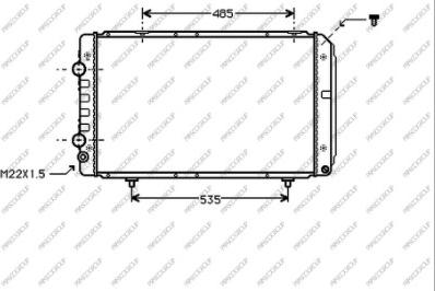 Prasco CI950R007 - Radiator, mühərrikin soyudulması furqanavto.az