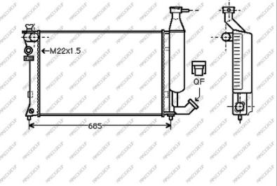 Prasco CI915R003 - Radiator, mühərrikin soyudulması furqanavto.az