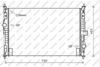 Prasco CI450R001 - Radiator, mühərrikin soyudulması furqanavto.az