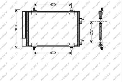 Prasco CI424C001 - Kondenser, kondisioner furqanavto.az