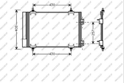 Prasco CI424C002 - Kondenser, kondisioner furqanavto.az