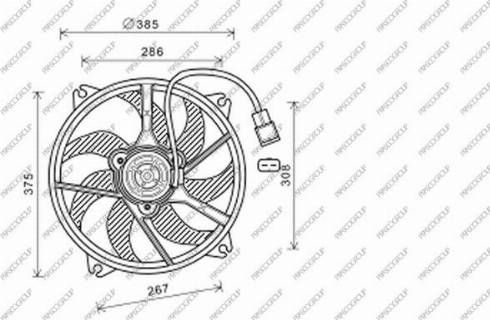 Prasco CI425F003 - Fen, radiator furqanavto.az