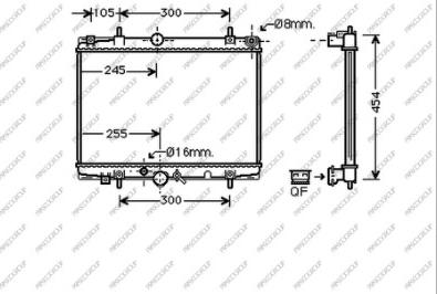 Prasco CI520R005 - Radiator, mühərrikin soyudulması furqanavto.az