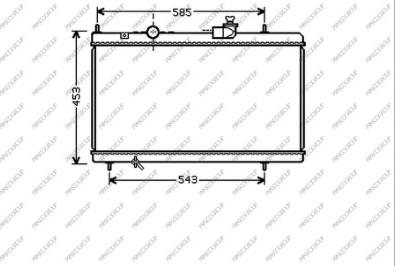 Prasco CI520R001 - Radiator, mühərrikin soyudulması furqanavto.az