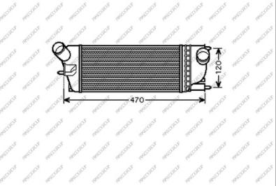 Prasco CI522N001 - Intercooler, şarj cihazı furqanavto.az