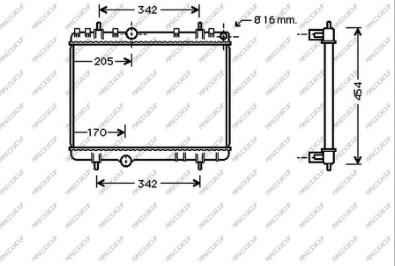 Prasco CI522R004 - Radiator, mühərrikin soyudulması furqanavto.az