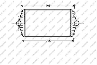 Prasco CI053N001 - Intercooler, şarj cihazı furqanavto.az