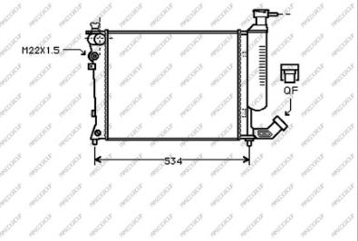 Prasco CI032R002 - Radiator, mühərrikin soyudulması furqanavto.az