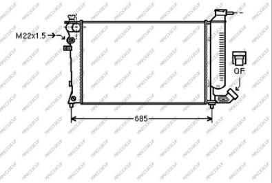 Prasco CI032R020 - Radiator, mühərrikin soyudulması furqanavto.az