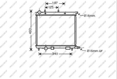 Prasco CI304R001 - Radiator, mühərrikin soyudulması furqanavto.az