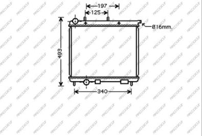 Prasco CI304R002 - Radiator, mühərrikin soyudulması furqanavto.az