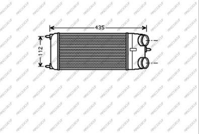 Prasco CI305N001 - Intercooler, şarj cihazı furqanavto.az