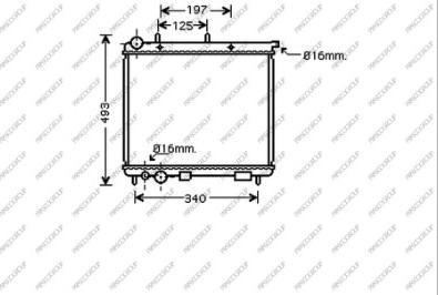 Prasco CI320R009 - Radiator, mühərrikin soyudulması furqanavto.az