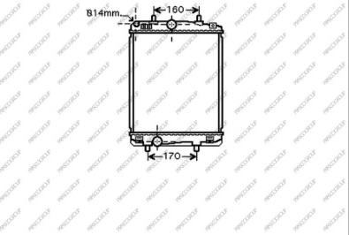 Prasco CI201R004 - Radiator, mühərrikin soyudulması furqanavto.az