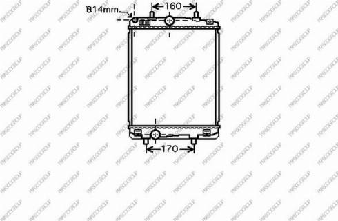 Prasco CI201R005 - Radiator, mühərrikin soyudulması furqanavto.az