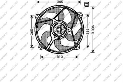 Prasco CI715F004 - Fen, radiator furqanavto.az