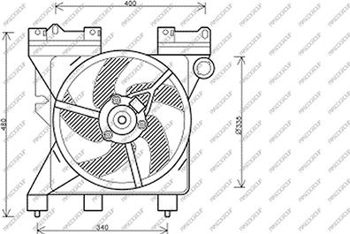 Prasco CI715F005 - Fen, radiator furqanavto.az