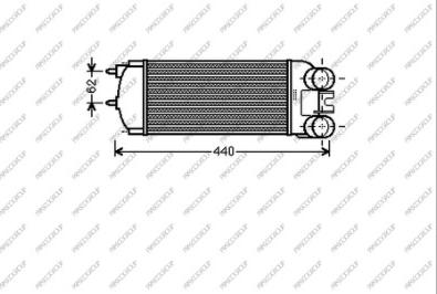 Prasco CI715N001 - Intercooler, şarj cihazı furqanavto.az