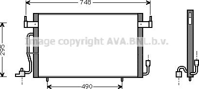 Prasco CN5141 - Kondenser, kondisioner furqanavto.az