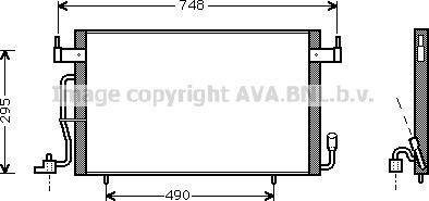 Prasco CN5166 - Kondenser, kondisioner furqanavto.az