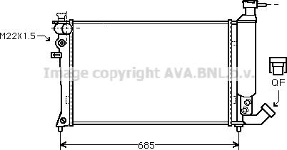 Prasco CN2062 - Radiator, mühərrikin soyudulması furqanavto.az