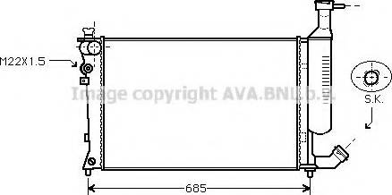 Prasco CN2168 - Radiator, mühərrikin soyudulması furqanavto.az