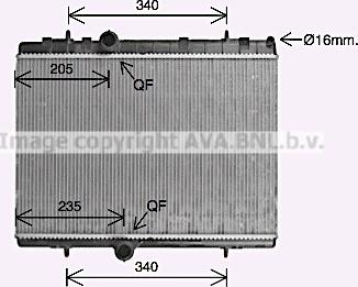 Prasco CN2328 - Radiator, mühərrikin soyudulması furqanavto.az