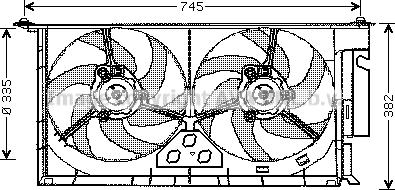 Prasco PE7538 - Fen, radiator furqanavto.az