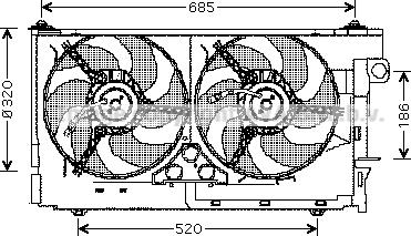 Prasco CN7516 - Fen, radiator furqanavto.az