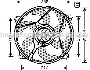 Prasco CN7531 - Fen, radiator furqanavto.az