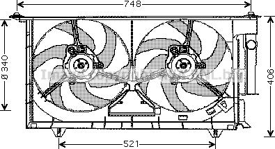 Prasco CN7525 - Fen, radiator furqanavto.az